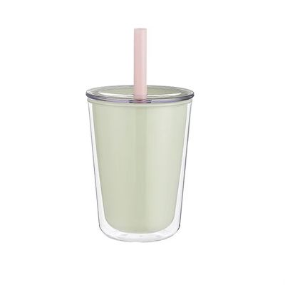 Straw Cup Custom Double Wall Plastic Waterfles Met Straw voor grote capaciteit dranken