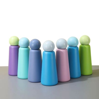Kleurrijke 350 ml/500 ml aangepaste roestvrij staal geïsoleerde beker lekkagebestendige dubbele wand