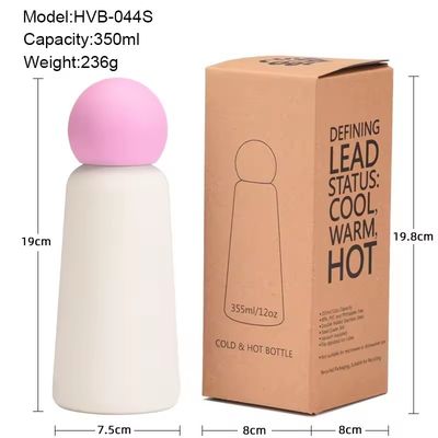 304 roestvrijstalen thermosbeker met 350 ml capaciteit en dubbelwand vacuümisolatie