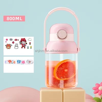 Minimalistische ontwerpstijl 800 ml plastic fles voor buitensporten ketel voor volwassenen