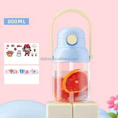 Minimalistische ontwerpstijl 800 ml plastic fles voor buitensporten ketel voor volwassenen