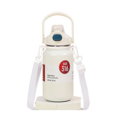 1300 ml Dubbelwand waterfles van roestvrij staal geïsoleerde vacuümfles