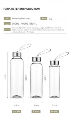 Direct Drinking 300 ml 400 ml 600 ml BPA-vrije plastic fles voor buitensport en reizen