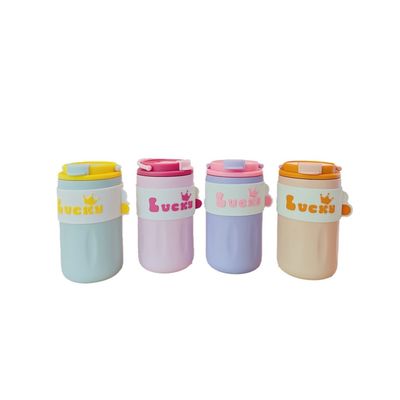 304 roestvrij staal waterfles met deksel 420 ml draagbaar creatief schattig straight drink