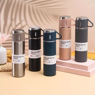 300 g capaciteit 500 ml dubbelwandige thermosfles van roestvrij staal voor aangepast logo