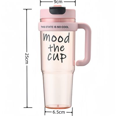 Plastic waterbeker 900 ml BPA-vrij spuitfles voor meisjes Outdoor sport en reizen