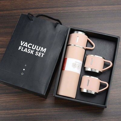 Voorbeeld leveren roestvrij staal vacuümfles Thermos mok cadeau set voor zakelijke bedrijven