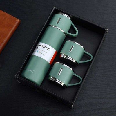 Voorbeeld leveren roestvrij staal vacuümfles Thermos mok cadeau set voor zakelijke bedrijven
