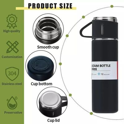 500 ml geïsoleerde thermosfles vacuüm fles waterfles mok tumbler cadeautje set perfect