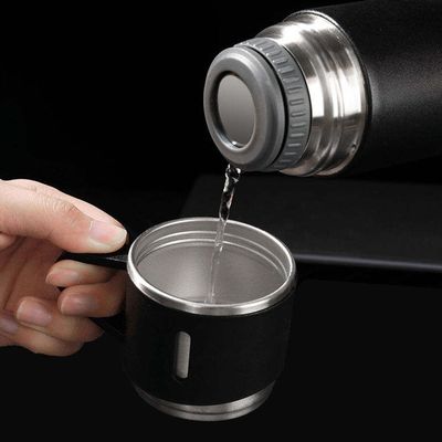 Vacuüm geïsoleerde waterflesset 304 roestvrij staal thermos mok voor zakenreizen