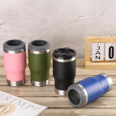 Gepersonaliseerde kleur roestvrij staal 14 oz dubbelwand vacuüm koeler voor de bevoorrading markt