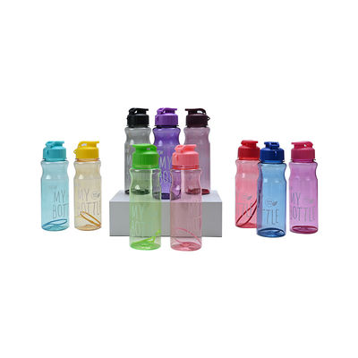 Unisex Sport Custom Logo BPA-vrije plastic drinkwaterflessen met deksel voor accessoires