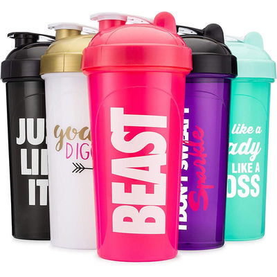 Geprinte logo 600 ml Shaker Cup voor Unisex Protein Fitness Gym Waterfles