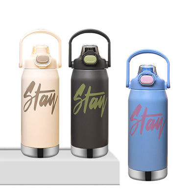 Roestvrij vacuüm waterfles Custom logo sublimatie geïsoleerde sport staalfles