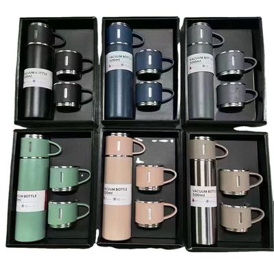 Kerst Custom Logo Reis Business Gift Set 500 ml capaciteit roestvrijstalen vacuümfles