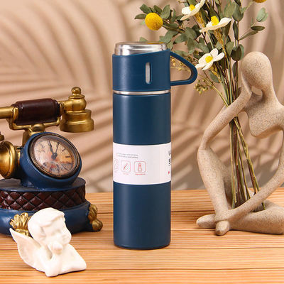 Kerst Custom Logo Reis Business Gift Set 500 ml capaciteit roestvrijstalen vacuümfles
