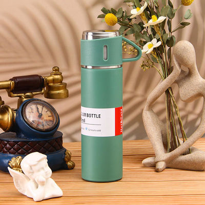 Kerst Custom Logo Reis Business Gift Set 500 ml capaciteit roestvrijstalen vacuümfles
