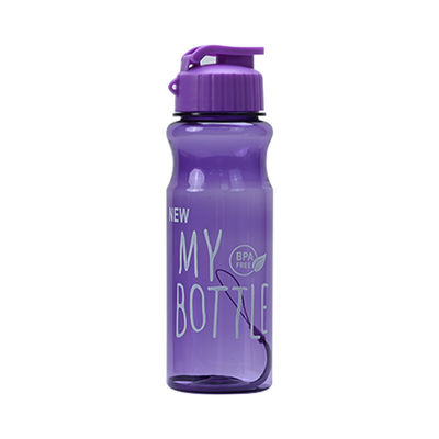 Custom 500ml PET BPA gratis Persoonlijke Cup Sport Plastic Drinkwaterflessen Met Riem Multi-Kleuren