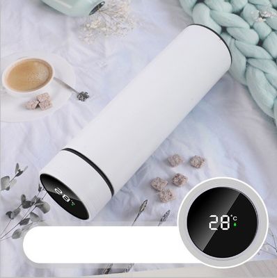 Custom logo thermos met deksel roestvrij staal LED waterfles met temperatuur display