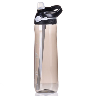 Kleurrijke sportshaker met stro Eenvoudig en populair 25oz Tritan plastic waterfles