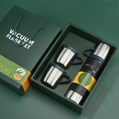 Business Vacuum Flask Type Outdoor Flask Set met grote capaciteit en 3 deksels