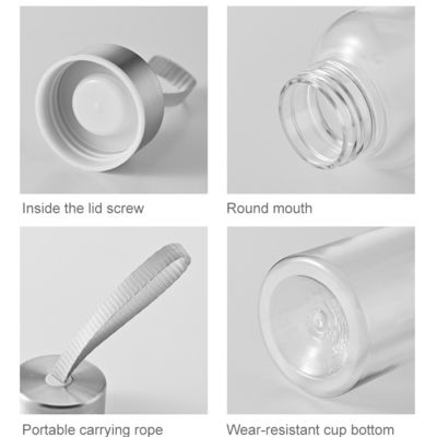 Custom Pattern 300ml 400ml 500ml Plastic Flask voor Outdoor Sports en Efficiency Travel