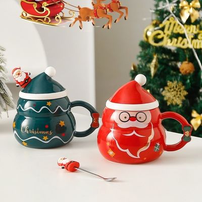 Koffiemokken Creatief Blauw of Rood Schattig Theemelk Sneeuwbalbeker voor de wintervakantie