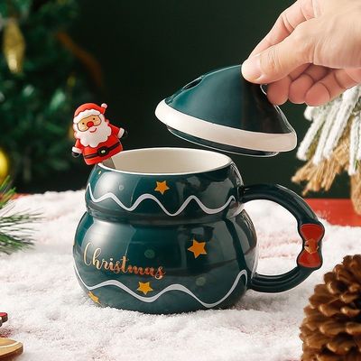 Koffiemokken Creatief Blauw of Rood Schattig Theemelk Sneeuwbalbeker voor de wintervakantie