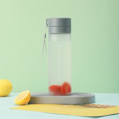 Kinderen heldere plastic waterfles met aangepast logo BPA-vrij en direct drinken