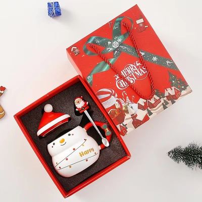 Creatieve kerstkoffiekoppen 480 ml capaciteit Sublimatie Printing Santa Claus Design
