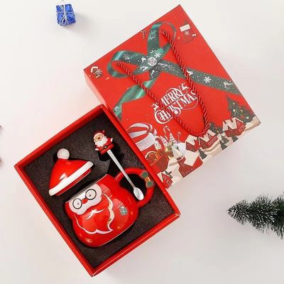 Creatieve kerstkoffiekoppen 480 ml capaciteit Sublimatie Printing Santa Claus Design