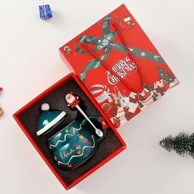 Creatieve kerstkoffiekoppen 480 ml capaciteit Sublimatie Printing Santa Claus Design
