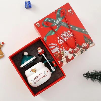 Creatieve kerstkoffiekoppen 480 ml capaciteit Sublimatie Printing Santa Claus Design
