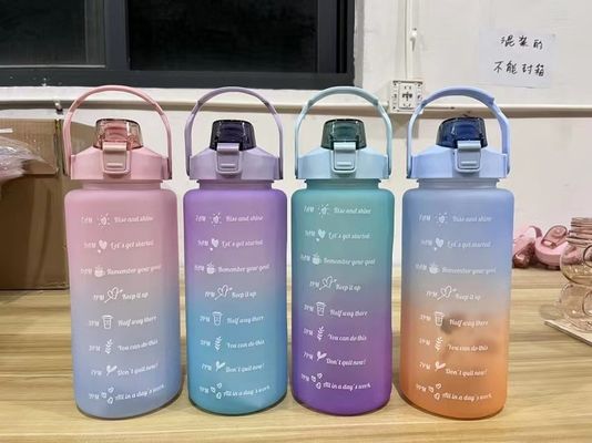 2000 ml Plastic waterfles Neopreen Wijn Breed mond Drink fles deksel mouw Unisex