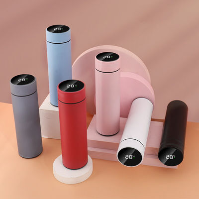 Normale 500 ml aangepaste thermos met slim digitaal temperatuurscherm en lekvrije ontwerp