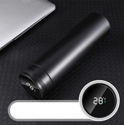 Normale 500 ml aangepaste thermos met slim digitaal temperatuurscherm en lekvrije ontwerp