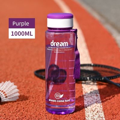 1L milieuvriendelijke, BPA-vrije fitnessfles met een deksel