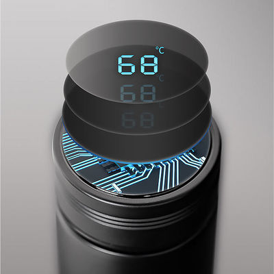 Custom logo rechte beker slimme geïsoleerde waterfles voor zakelijke cadeautjes gelegenheid
