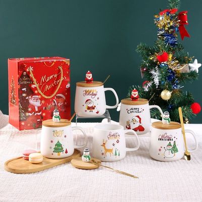 400 ml capaciteit keramische mok ideaal voor dagelijkse en schattige handgemaakte vrolijke kerstcadeaus