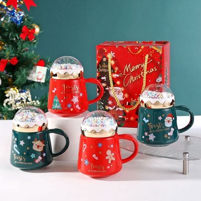 400 ml capaciteit keramische mok ideaal voor dagelijkse en schattige handgemaakte vrolijke kerstcadeaus