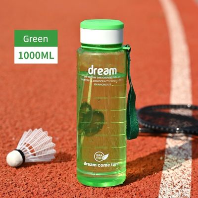 Direct drinken 1L milieuvriendelijk Fitness Sport BPA-vrij Draagbaar flesje met capaciteitsmerk