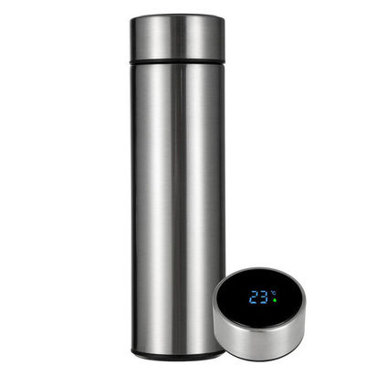 BPA-vrije vacuümgeïsoleerde thermosfles met LED-temperatuurscherm en thee-infuser