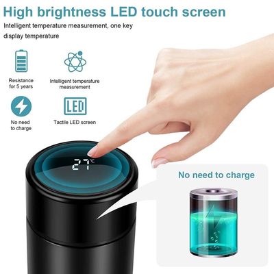 BPA-vrije vacuümgeïsoleerde thermosfles met LED-temperatuurscherm en thee-infuser