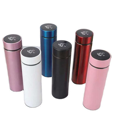 BPA-vrije vacuümgeïsoleerde thermosfles met LED-temperatuurscherm en thee-infuser