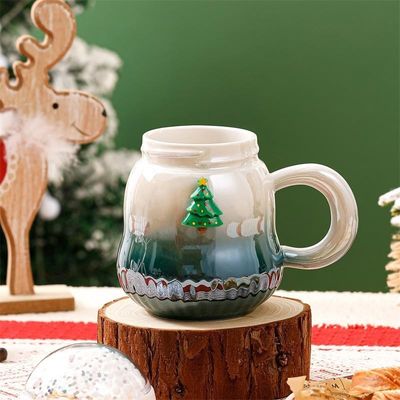Gradient Kleur Keramische Gift Boxed Mugs 2023 nieuwste ontwerp voor kerst accessoires