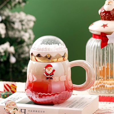 500 ml cadeau doos Reizen Keramische koffiebeker Set met hellend parelglas