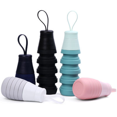 Back to School Gelegenheid 500 ml vouwbare siliconen drank fles lekvrije BPA vrij 165g