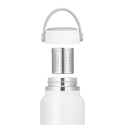 750 ml aangepaste logo dubbelmuurglas van roestvrij staal geïsoleerde waterfles voor drankwaren