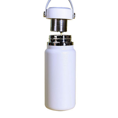 750 ml aangepaste logo dubbelmuurglas van roestvrij staal geïsoleerde waterfles voor drankwaren