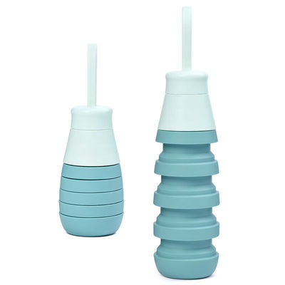 Heel welkom OEM/ODM 500 ml siliconen flessen Custom logo voor draagbare waterbeker